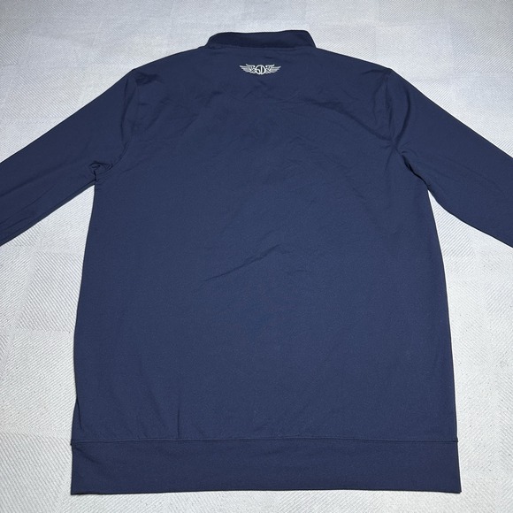 NEW Straight Down Ballard 1/4 Zip Golf Pullover Mens Medium Navy Performance NWT - Picture 7 of 13